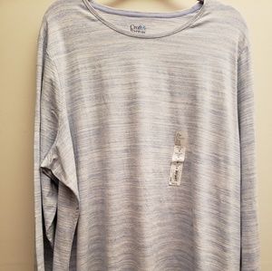 NWT Croft&Barrow Classic LongSleeve Crewneck Tee3X